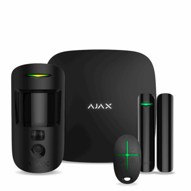 Ajax, StarterKit CAM PLUS black EU комплект охоронної сигналізації