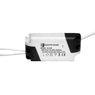Драйвер для LED панелей 18-24W Input: AC 175-265V Output:DC 54-95V