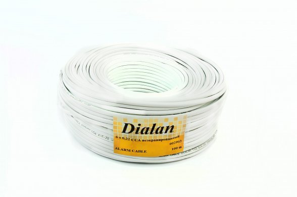 Сигнальный кабель Dialan CCA 6x7/0.22 неэкранированный бухта 100м