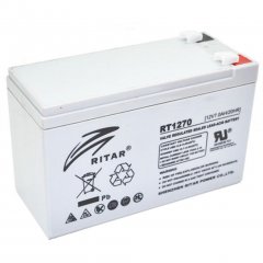 Акумуляторна батарея AGM RITAR RT1270A, Gray Case, 12V 7.0Ah