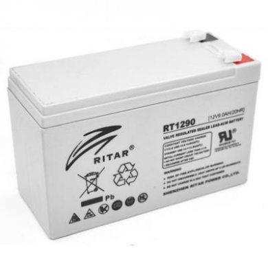 Акумуляторна батарея AGM RITAR RT1290 , Gray Case, 12V 9.0Ah