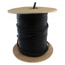 Кабель коаксиальный Dialan RG59 0,8 Cu+2x0,50 мм2 Econom (c питанием) Чёрный 305 м