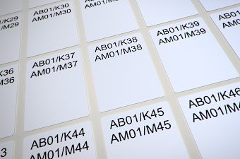 Наклейки для маркировки информационного кабеля, патч-кордов c D от 3 до 7 мм.,CL24-35/MW-PT/UP