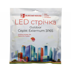 LED стрічка 12Вт 24 В 2835 120 діодів 120Лм/Вт червоний (серія Externum)