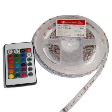 LED лента 12Вт 12В SMD5050 60 диодов RGB серия Shade, гарантия 2 года