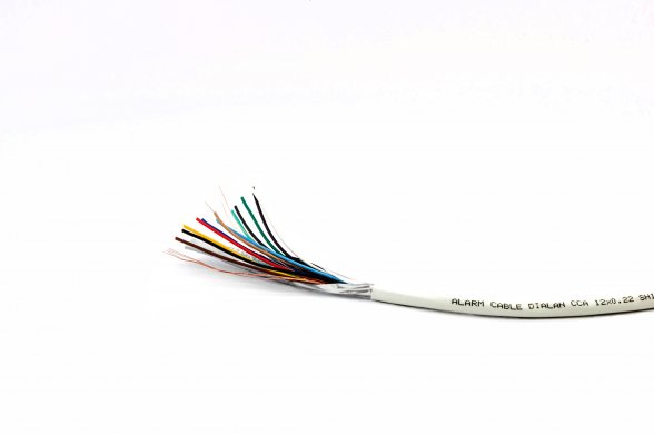Сигнальний кабель Dialan Cu 12x7 / 0.22 екранований бухта 100м