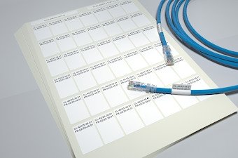 Наклейки, белого цвета, для маркировки кабеля c D от 3 до 8 мм.,CL25-38/MW-PT/UP