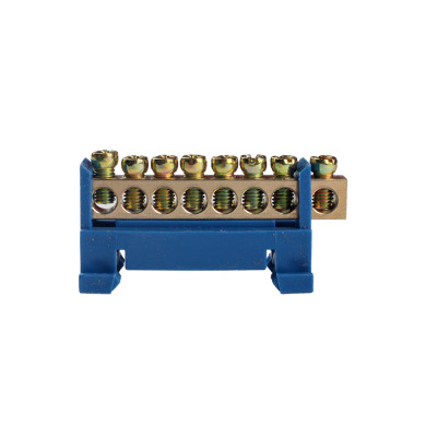 Шина нулевая 8 отверстий На DIN рейке