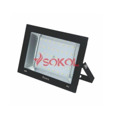 Прожектор LED-SLТ- 50W 220 3500lm 6500K SOKOL алюминиевый корпус, закаленное стекло (30)