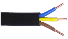 Силовий кабель ВВГп-нгд 3х4 ДСТУ (нестандартна довжина) ТМ DIALAN