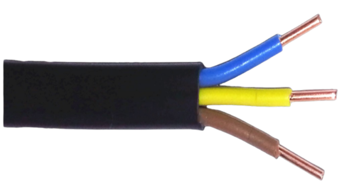 Силовий кабель ВВГп-нгд 3х4 ДСТУ (нестандартна довжина) ТМ DIALAN