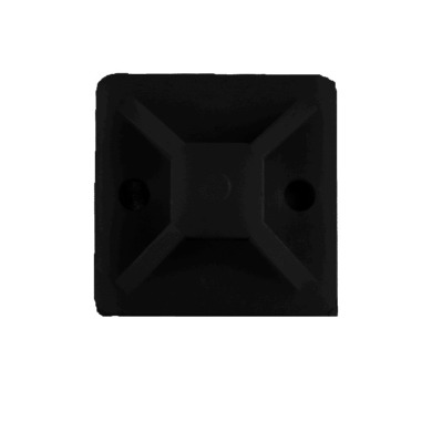 Площадка для стяжки самокл. 20х20 мм 50 шт./уп. Черный