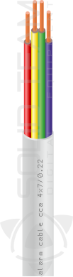 Сигнальный кабель ( медь) CU 4x7/0.22 неэкранированный 50 м Dialan