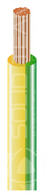Провод Dialan ПВ 3 0,75  желто зеленый CU