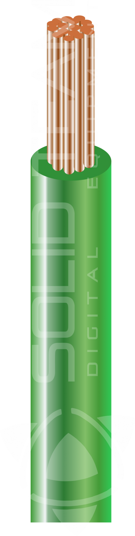 Провід Dialan ПВ-3 1,00 зелений CU