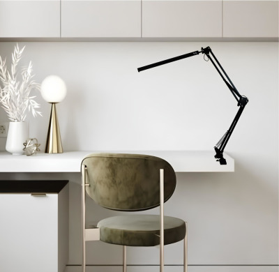 LED светильник на струбцине FocusPro 11Вт, черный