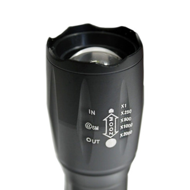 Ліхтарик світлодіодний ручний IP65 Чорний 10Вт EH