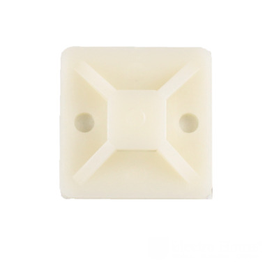 Площадка для стяжки самокл. 20х20 мм 50 шт./уп. Белый