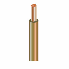 Провод ТМ Dialan ПВ-3 1x2мм коричневый CU (100м)