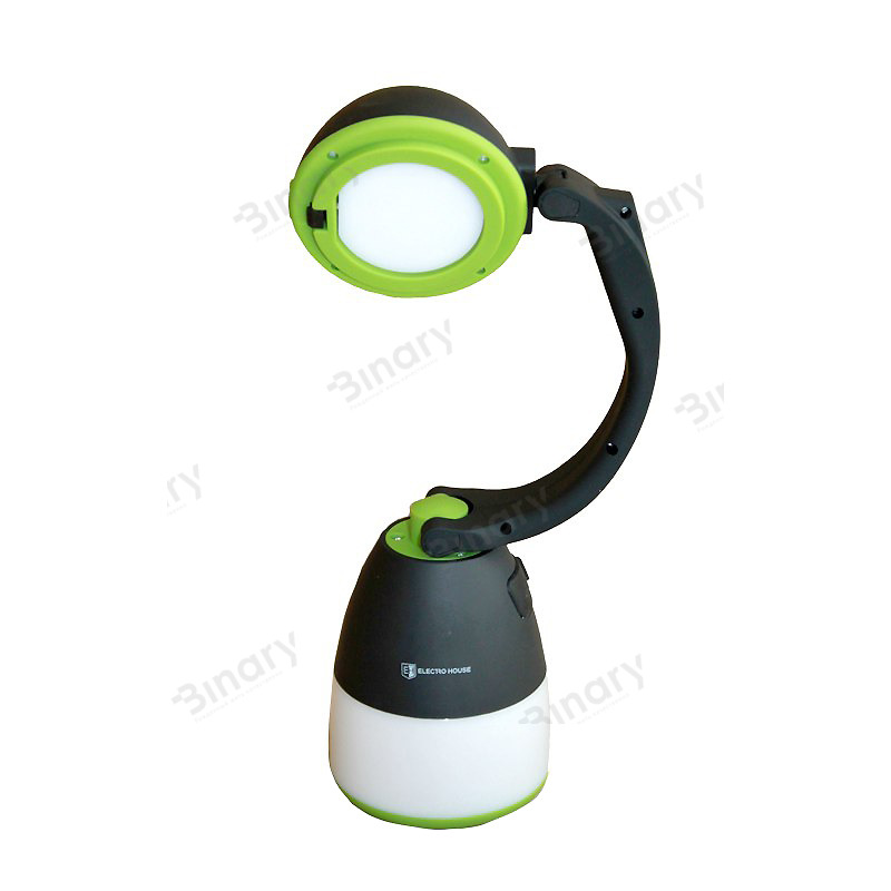 LED светильник настольный многофункциональный зеленый+черный
