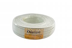 Сигнальный кабель Dialan CCA 4x7/0.22 экранированный бухта 100м