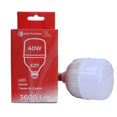 LED лампа Т120 40Вт E27 6500К 3600 Лм 165-265 В