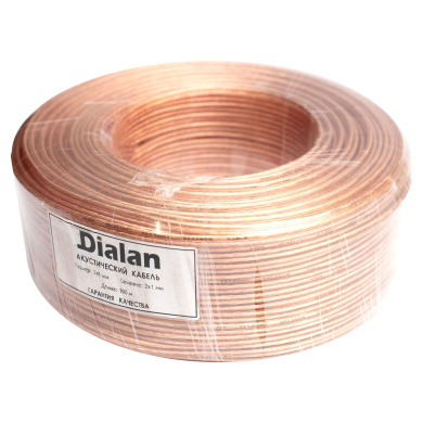 Акустический кабель Dialan CCA 2x1.00 мм ПВХ 100 м