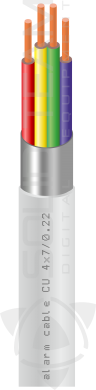 Сигнальний кабель VK CU 4x7 / 0.22 екранований, бухта 100м