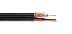 Коаксиальный кабель Dialan RG59 Cu 0.8+2x0.75 мм С питанием 75 Ом 305 м
