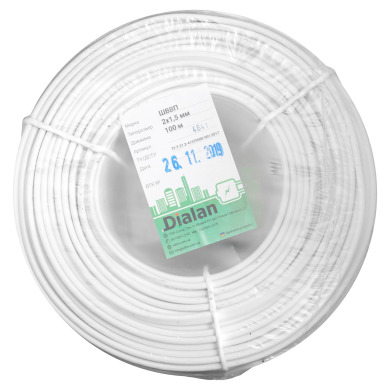 Силовой кабель ШВВП 2х1.5 ТУ 100м